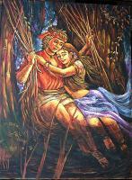 Love - Oil On Canvas Paintings - By Vaishali Ambekar, Realestic Art Painting Artist
