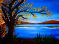 Silence - Acrylics Paintings - By Amie Romero, Peacefulness Painting Artist