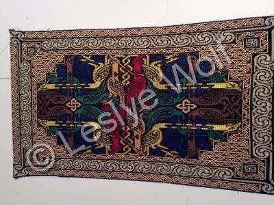 Celtic Birds Tapestry - Celtic Birds Handbeaded Tapestry - Myuiki Glass Seed Beads