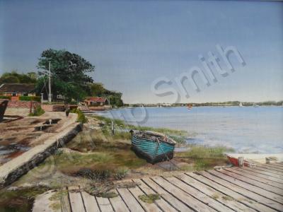 Philslandscapes - River Orwell  Pinmill - Oil