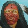 Maenetse Red Eagle - Acrylic Paintings - By Bob Child, Realism Painting Artist