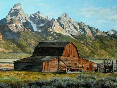 Western - Icon Of The Tetons - Acrylic