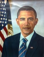 Barack Obama Portrait - Colors Other - By Shahid Sheikh, Painting Other Artist