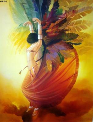 Painting - Beautiful Painting Of Dancing Girl - Colors