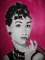 Audrey - Acrylic Paintings - By Ash Henry, Portrait Painting Artist