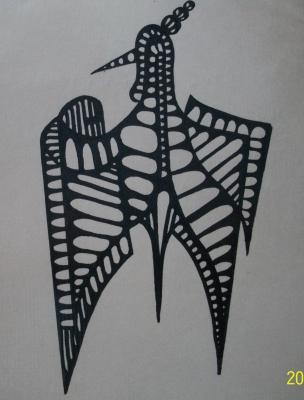 Drawing - The Bird - Sketch Pen