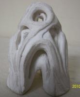 Untitle-5 - White Cement Sculptures - By Dinesh Sisodia, Abstract Sculpture Artist