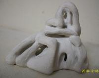 Untitle-8 - White Cement Sculptures - By Dinesh Sisodia, Abstract Sculpture Artist