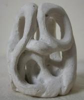 Love - White Cement Sculptures - By Dinesh Sisodia, Abstract Sculpture Artist