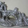 Dragon - White Cement  Silver Paint Sculptures - By Dinesh Sisodia, Abstract Sculpture Artist