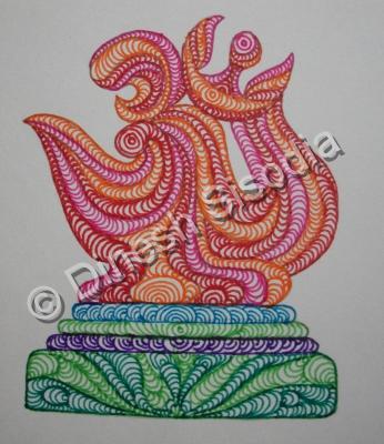 Drawing - Om - Sketch Pen