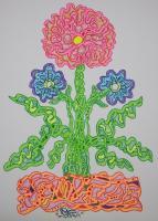 Flowers - Sketch Pen Drawings - By Dinesh Sisodia, Semi-Abstract Drawing Artist
