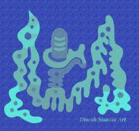 Om Shiv - Water Colour Mixed Media - By Dinesh Sisodia, Religious Art Mixed Media Artist