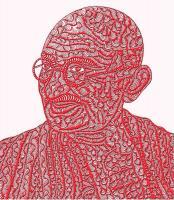 Mahatma Gandhi - Mixed Media Mixed Media - By Dinesh Sisodia, Drawing Mixed Media Artist