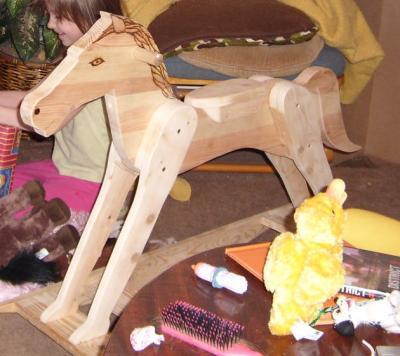 Wood - Rocking Horse - Hands