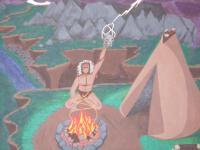 Native American Painting - Acrylic Paintings - By Rexx Moraites, Fantasy Painting Artist