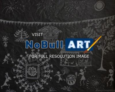 Warli - Warli Diwali Painting - Handmade Paper