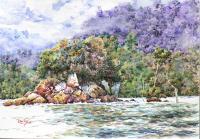 Landscape - Stand Still - Watercolor