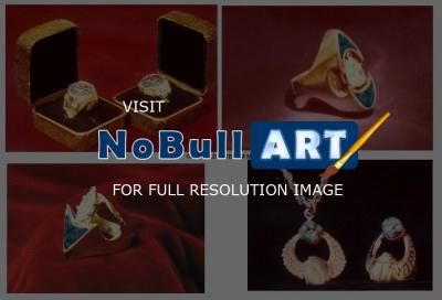 Jewelry - Gold Diamond - Lapis -  Custom Jewelry - Add New Artwork Medium