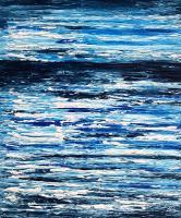 Conception - Deep Blue Sea - Mixed Media Acrylic On Canvas