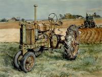 A Deere One Replaced - Watercolor Paintings - By Matthew Thornburg, Landscape Painting Artist