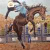 Tooke Ranch Bronco - Acrylics Paintings - By Matthew Thornburg, Realism Painting Artist