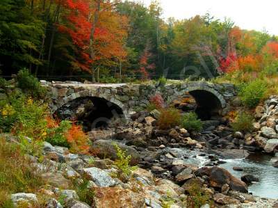 Fall Photos - Stone Bridge In Fall - Hp Digital