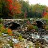 Stone Bridge In Fall - Hp Digital Photography - By Lois Lepisto, Natureweather Photography Artist