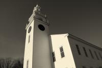 Jaffrey Meetinghouse In Bw - Sony A200 Dslr Photography - By Lois Lepisto, Architectural Photography Artist