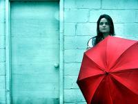 Portrait - The Red Umbrella - Digital