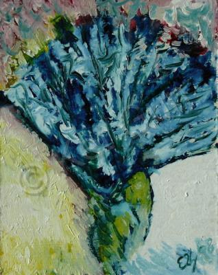 Russian Flowers - Flowers - Oil On Cardboard