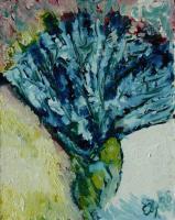 Russian Flowers - Flowers - Oil On Cardboard