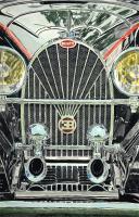 Bugatti Grille - Watercolor Paintings - By Richard Lewis, Realism Painting Artist