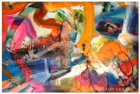 Suprafondeur Oise Vive - Mixed Media Mixed Media - By Julian Tauland, Abstrait Mixed Media Artist