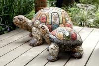 Turtles - Mosaic Mixed Media - By Orna Ackerman, Realistic Mixed Media Artist