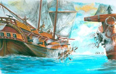 Water Art - Ships - Acrylic