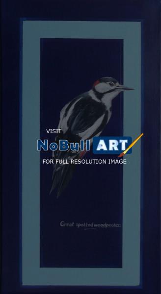 Birds - Great Spotted Woodpecker - Acrylic