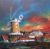 Buildings - Autumn Windmill - Oil