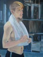 Portrait - Scott In Progress - Oil On Canvas