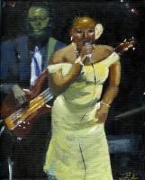 Jazzy Gold - Acrylic On Canvas Paintings - By Tomisha Lovely-Allen, Realism Painting Artist