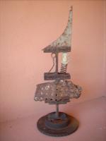 Head Of Torero - Iron Sculptures - By Mariano Masa, Assemblage Sculpture Artist