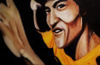Bruce Lee - Acrylic Paintings - By Steve Meyerholz, Realistic Painting Artist