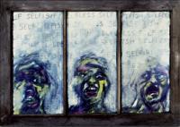 Maxwells Window - Charcoal  Crayon Drawings - By Holly Gauthier, Expressionism Drawing Artist