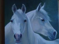 Best Friends - Oil On Canvas Paintings - By Vivien Rhyan, Traditional Painting Artist