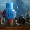 Blauwe Kan - Acrylyc Paintings - By Geert Winkel, Realistic Painting Artist