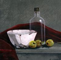 Rood Doekje - Acrylyc Paintings - By Geert Winkel, Realistic Painting Artist