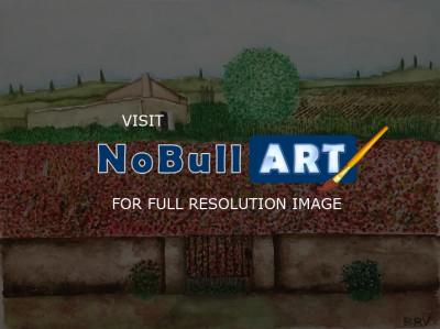 Paesaggi 2019 - Paesaggio Rurale 3 - Watercolor On Paper