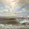 Sea Waves - 30X50 Cm Paintings - By Luchezar Radov, Realism Painting Artist