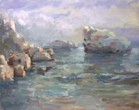 Sea Impression - 40X50 Cm Paintings - By Luchezar Radov, Impressionism Painting Artist