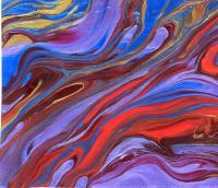 Abstract - Dream Scheme Nebula - Acrylic